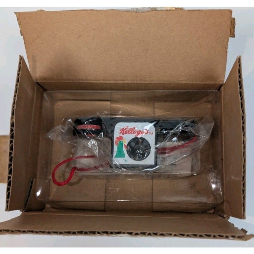 Vintage Kellogg’s Microcam 110 Film Camera Promo Toy w/ Manual NOS Sealed